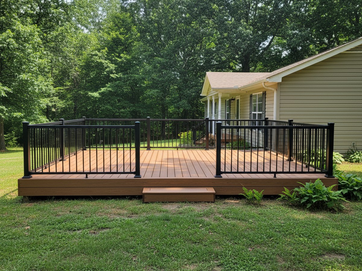 Composite Decking Installation completed by Oasis Deck in Hot Springs, AR