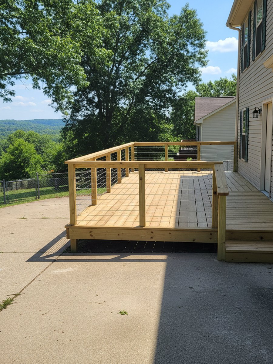 Deck Railing Installation & Repair completed by Oasis Deck in Sherwood, AR