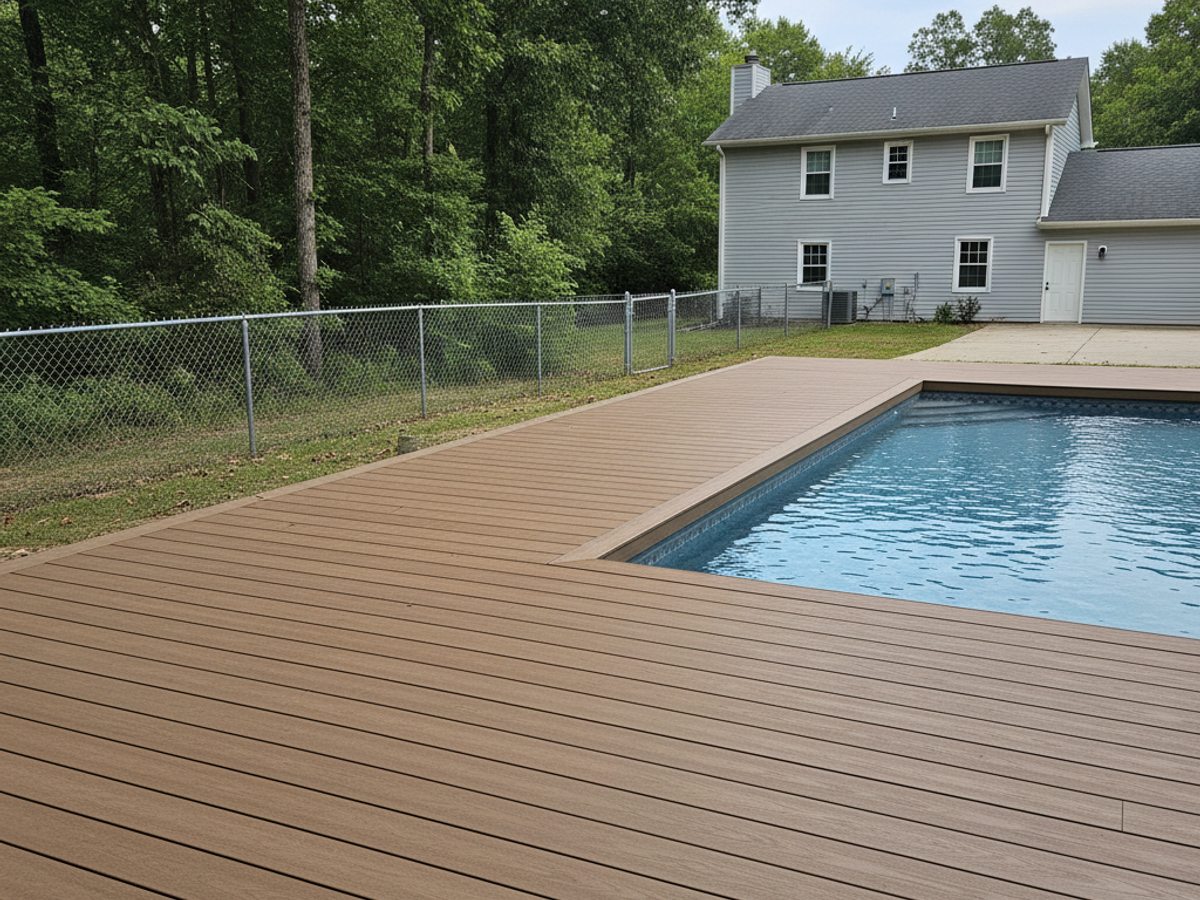 Composite Decking Installation completed by Oasis Deck in Conway, AR